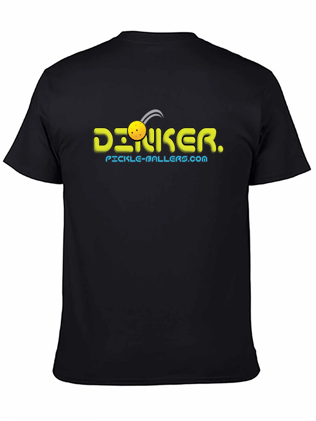 Pickleballer Black T-Shirt - Dink Graphic