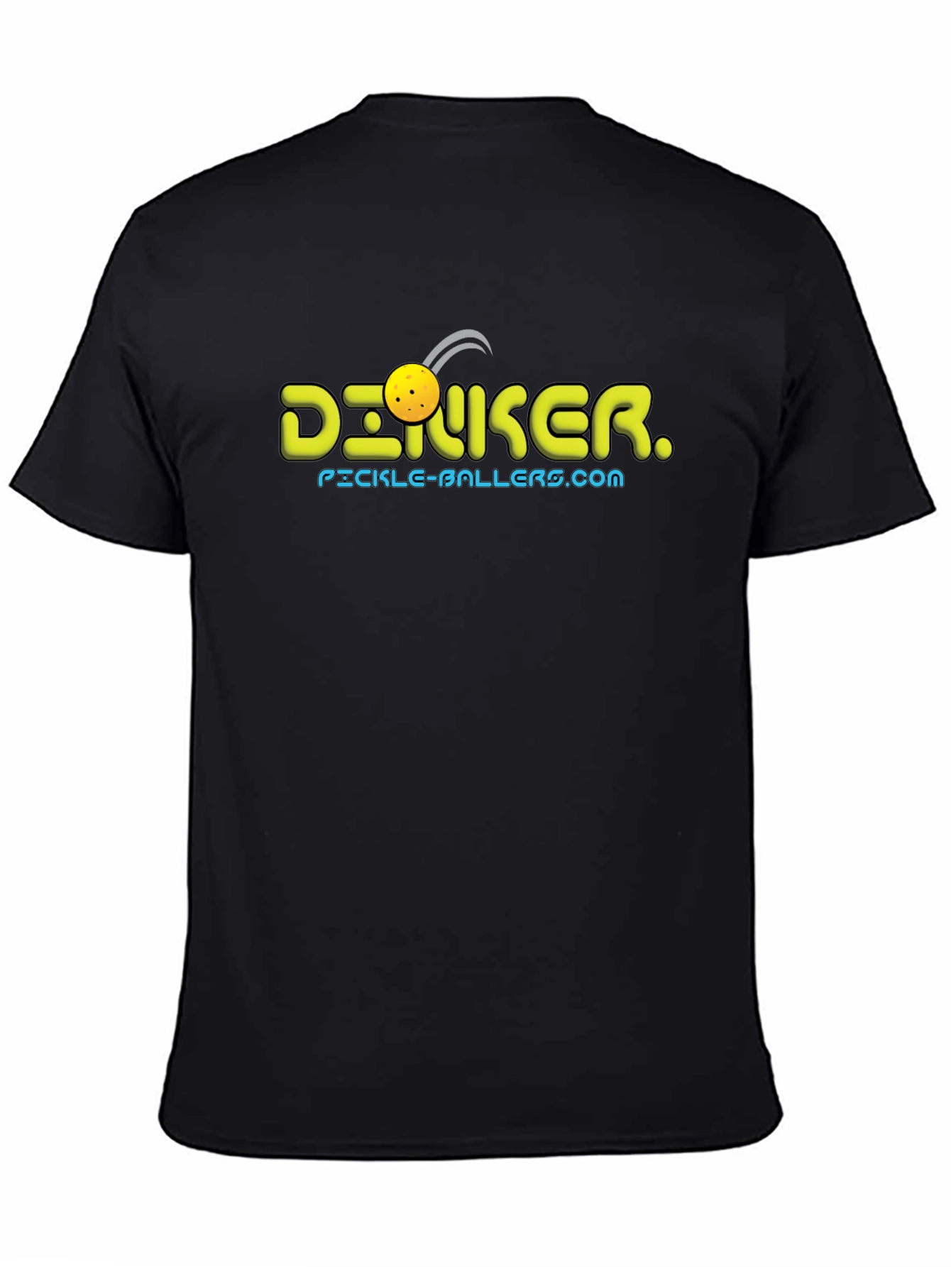 Pickleballer Black T-Shirt - Dink Graphic