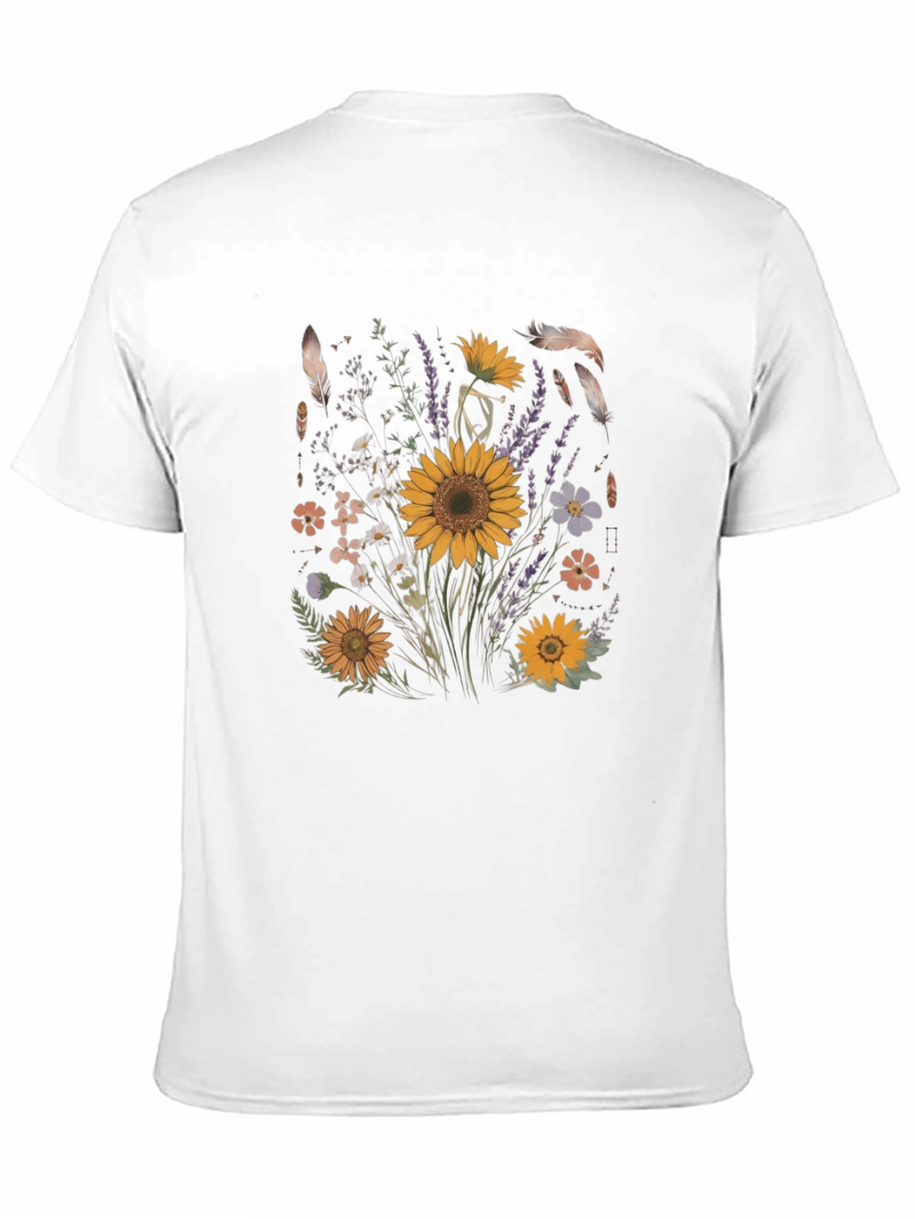 Floral Graphic Tee - Sunflower Design