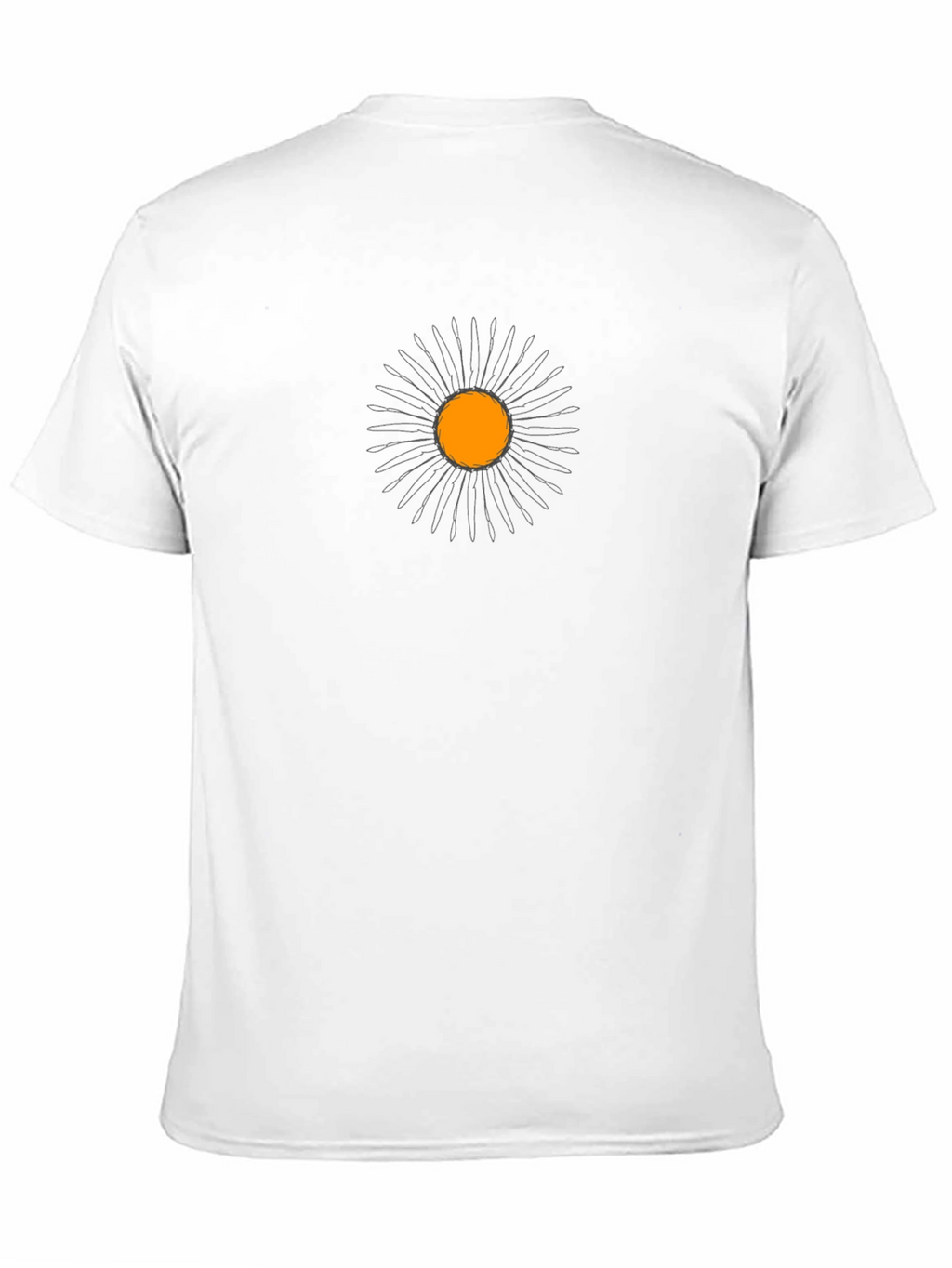Abstract Floral Graphic Black Tee