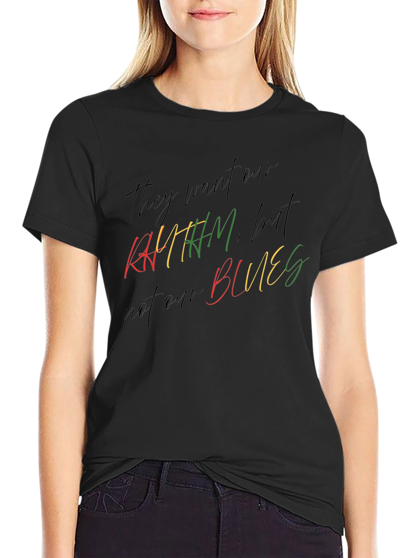 Rhythm & Blues Graphic Tee - Black Unisex T-Shirt