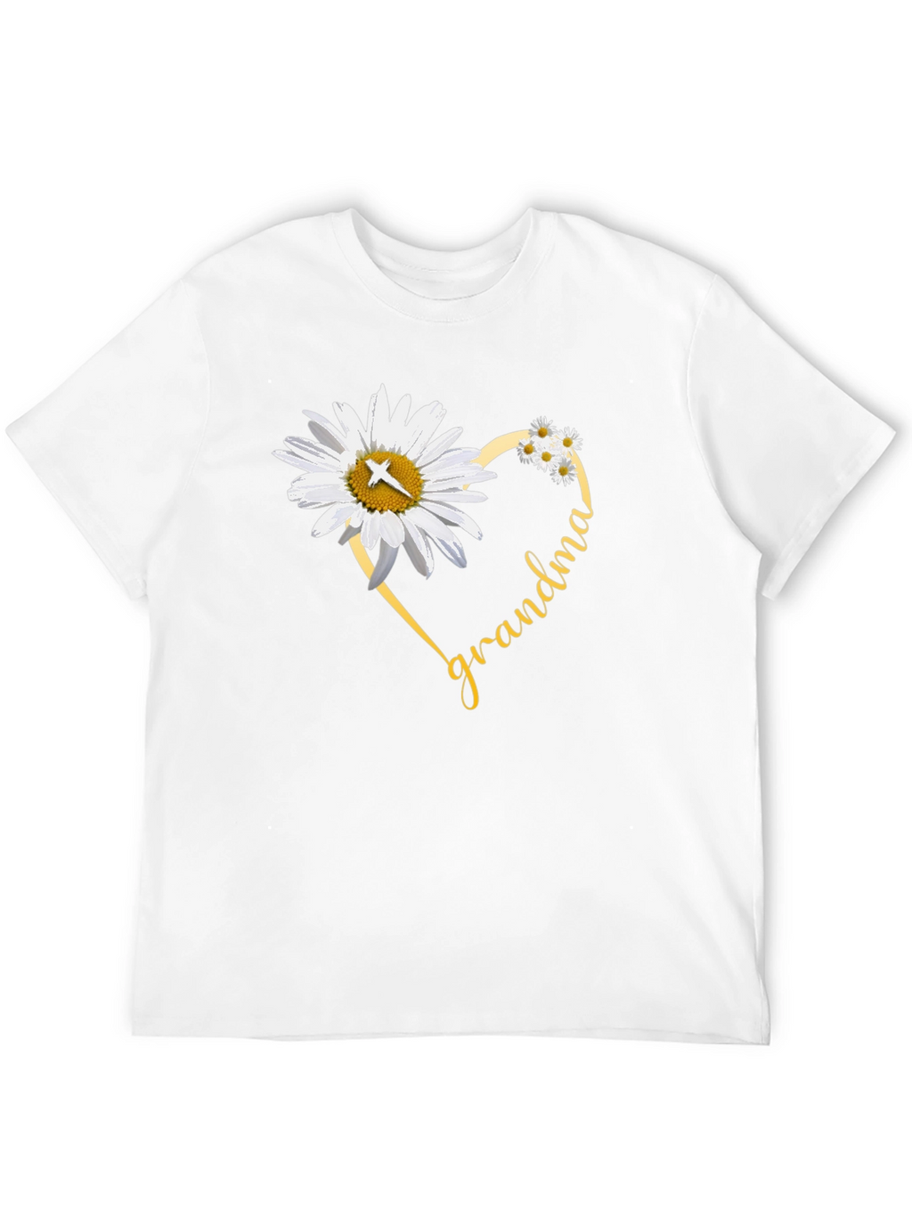 Grandma Daisy Heart T-Shirt