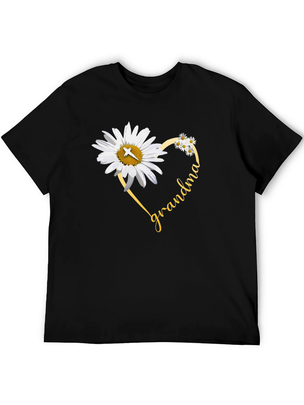 Grandma Daisy Heart T-Shirt