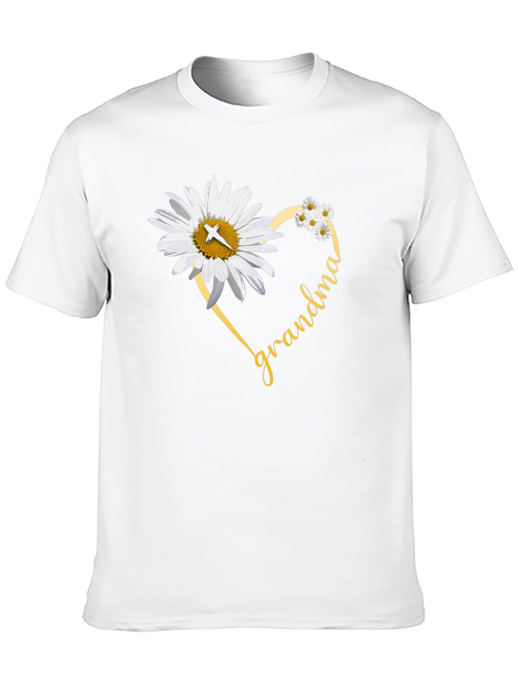 Grandma Daisy Heart T-Shirt