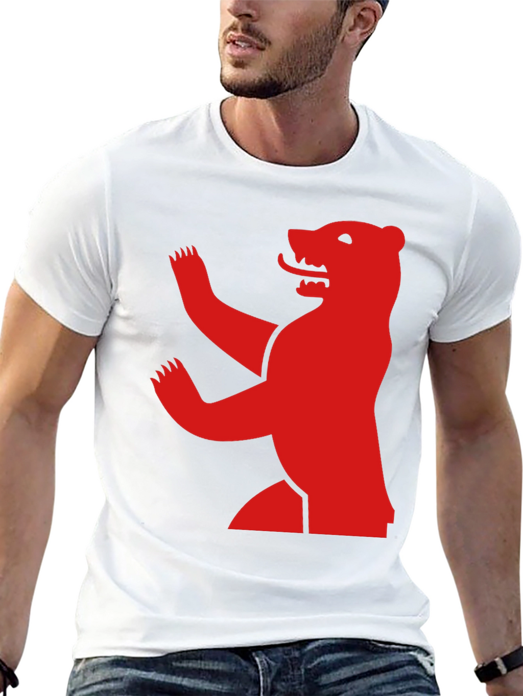 Bear Graphic Black T-Shirt