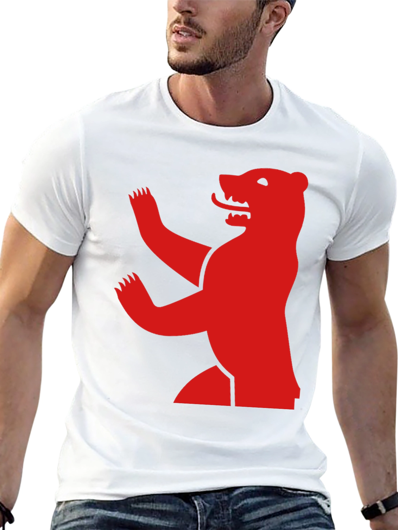 Bear Graphic Black T-Shirt