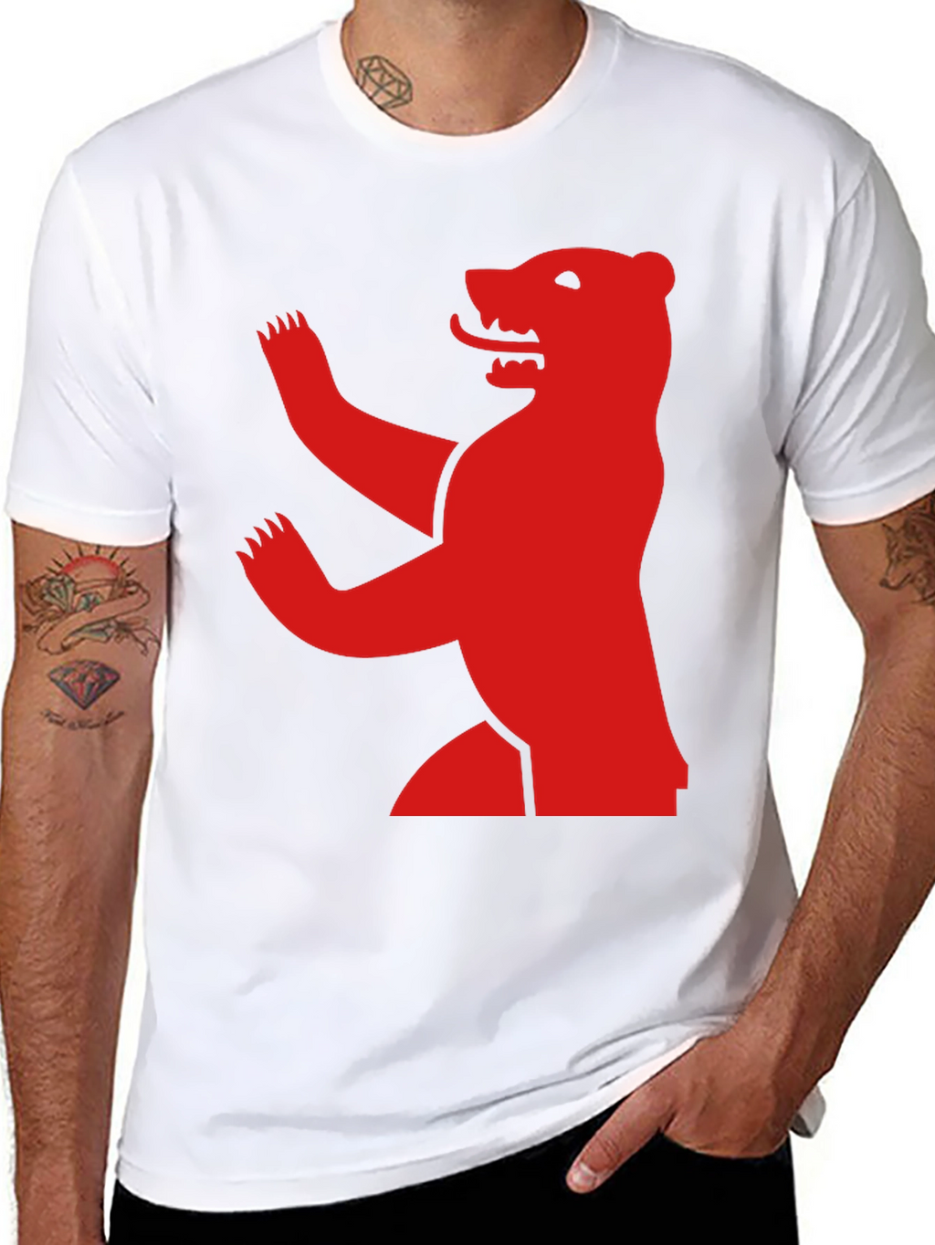 Bear Graphic Black T-Shirt