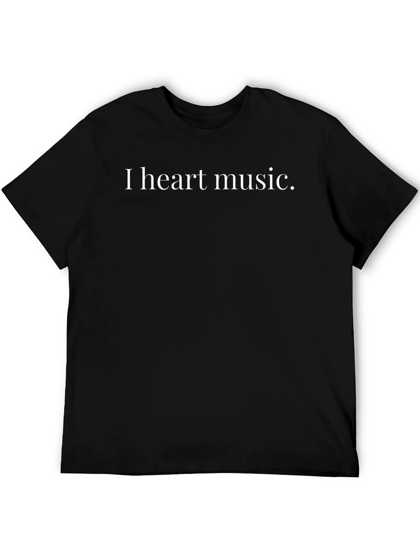 I Heart Music Black T-Shirt - Trendy Graphic Tee