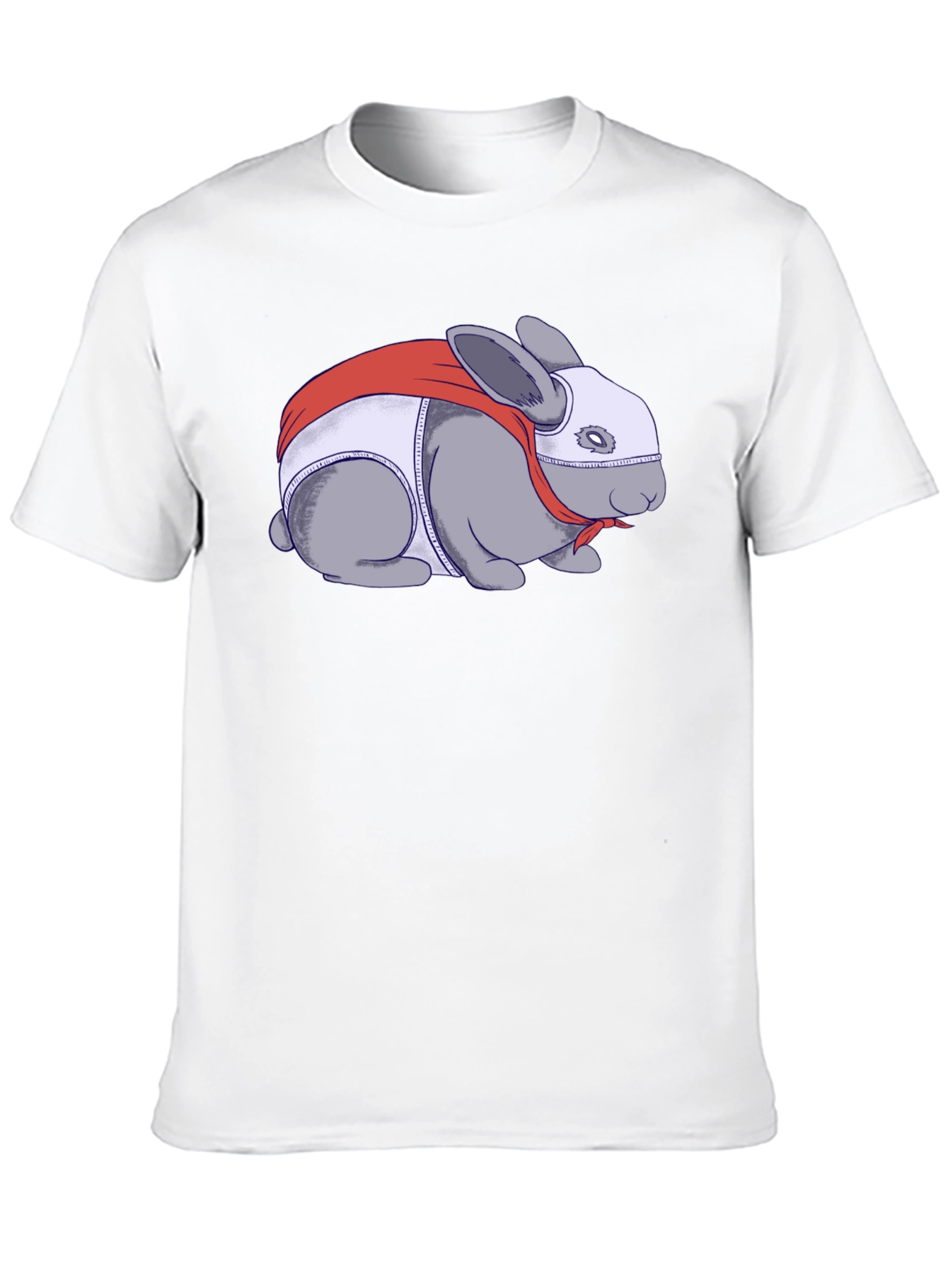 Superhero Rabbit Graphic T-Shirt