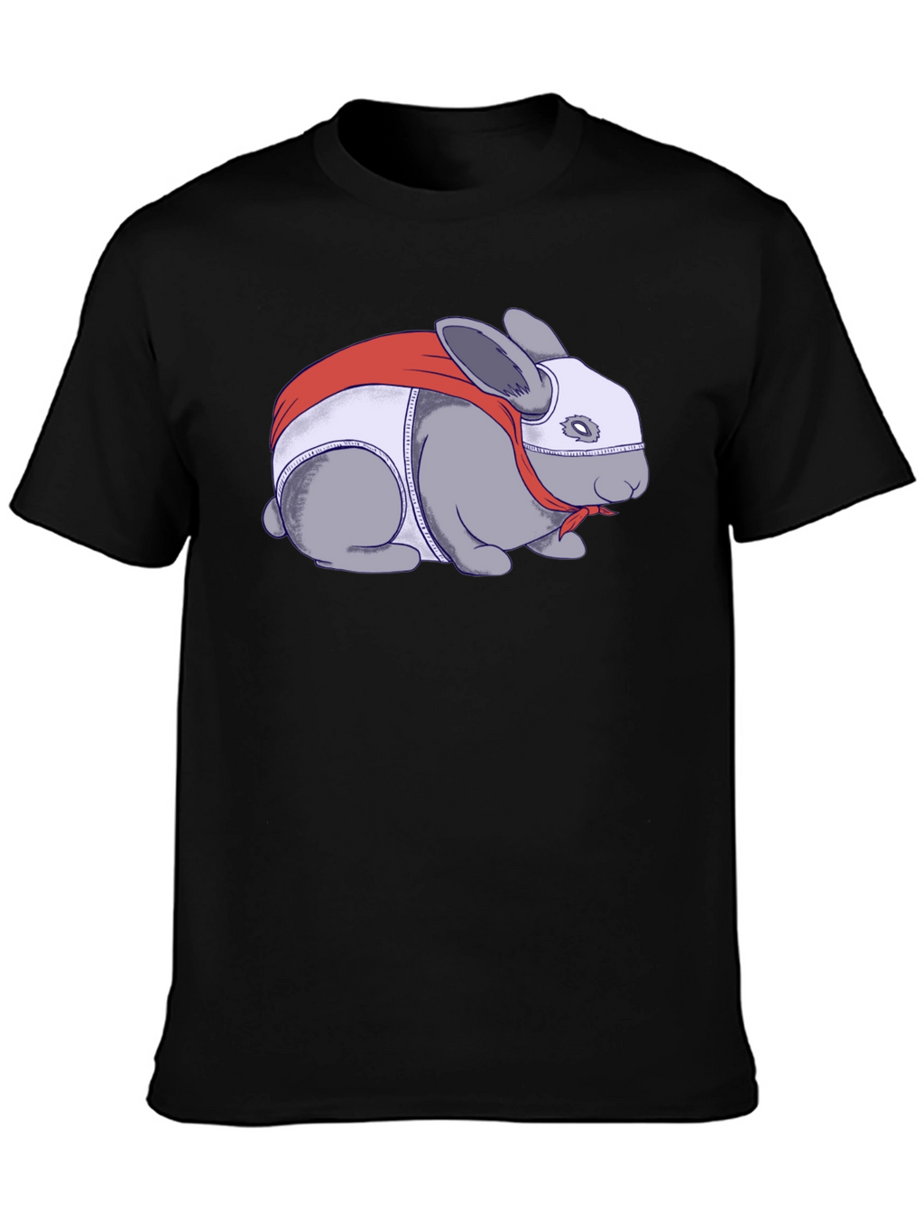 Superhero Rabbit Graphic T-Shirt