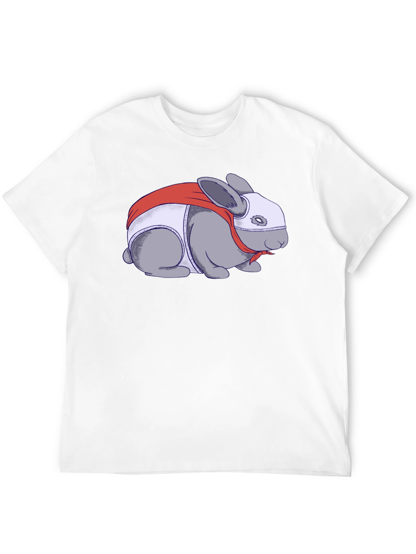 Superhero Rabbit Graphic T-Shirt
