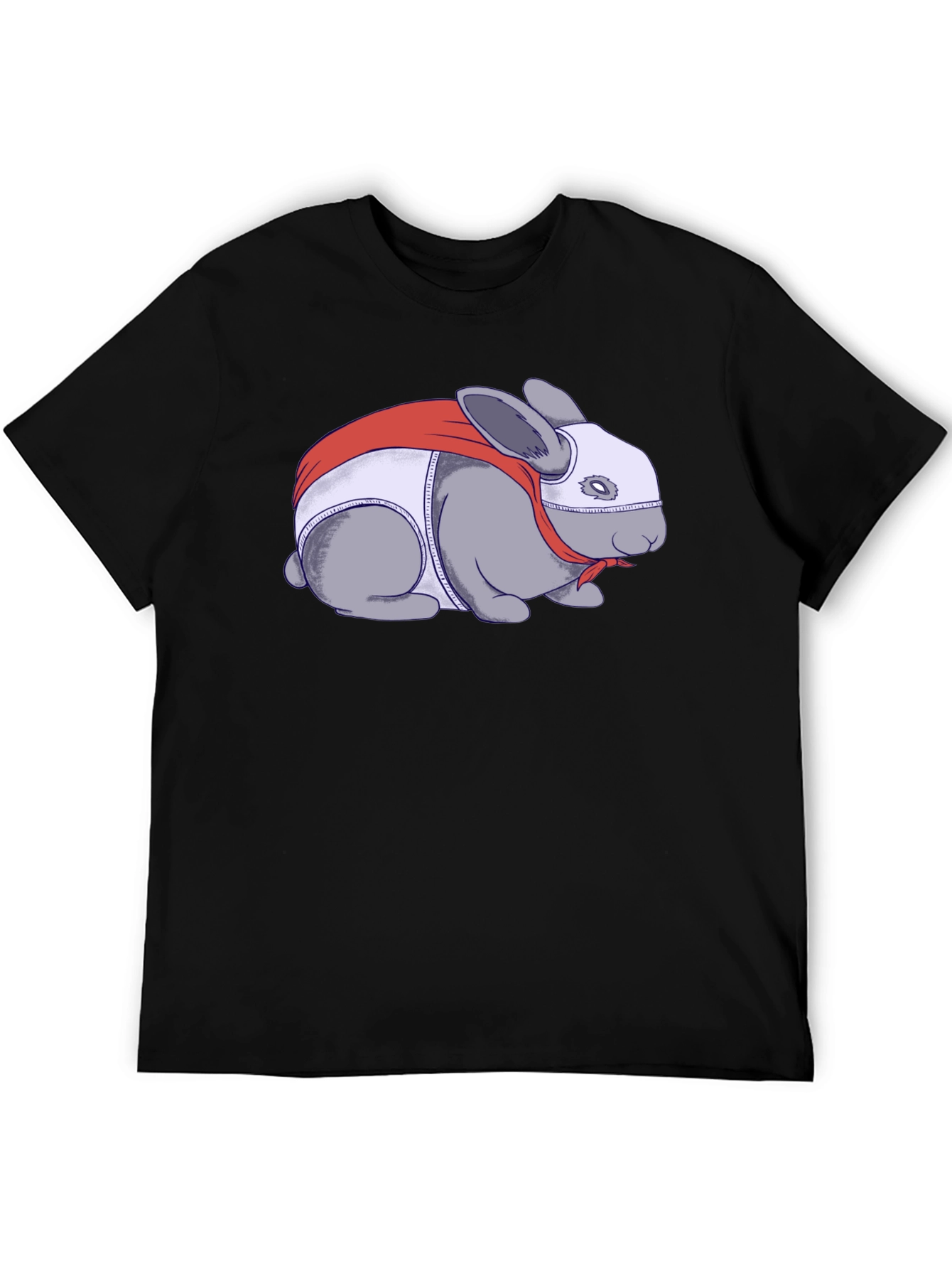 Superhero Rabbit Graphic T-Shirt