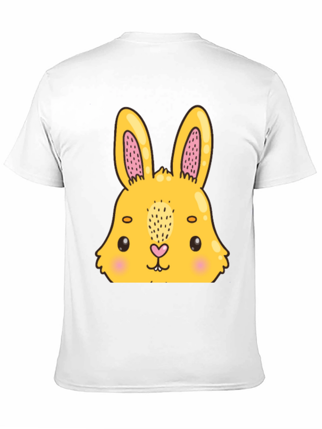 Cute Bunny Graphic Black T-Shirt