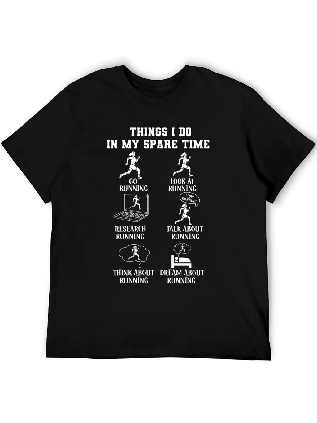 Running T-Shirt: Spare Time Runner Graphic Tee