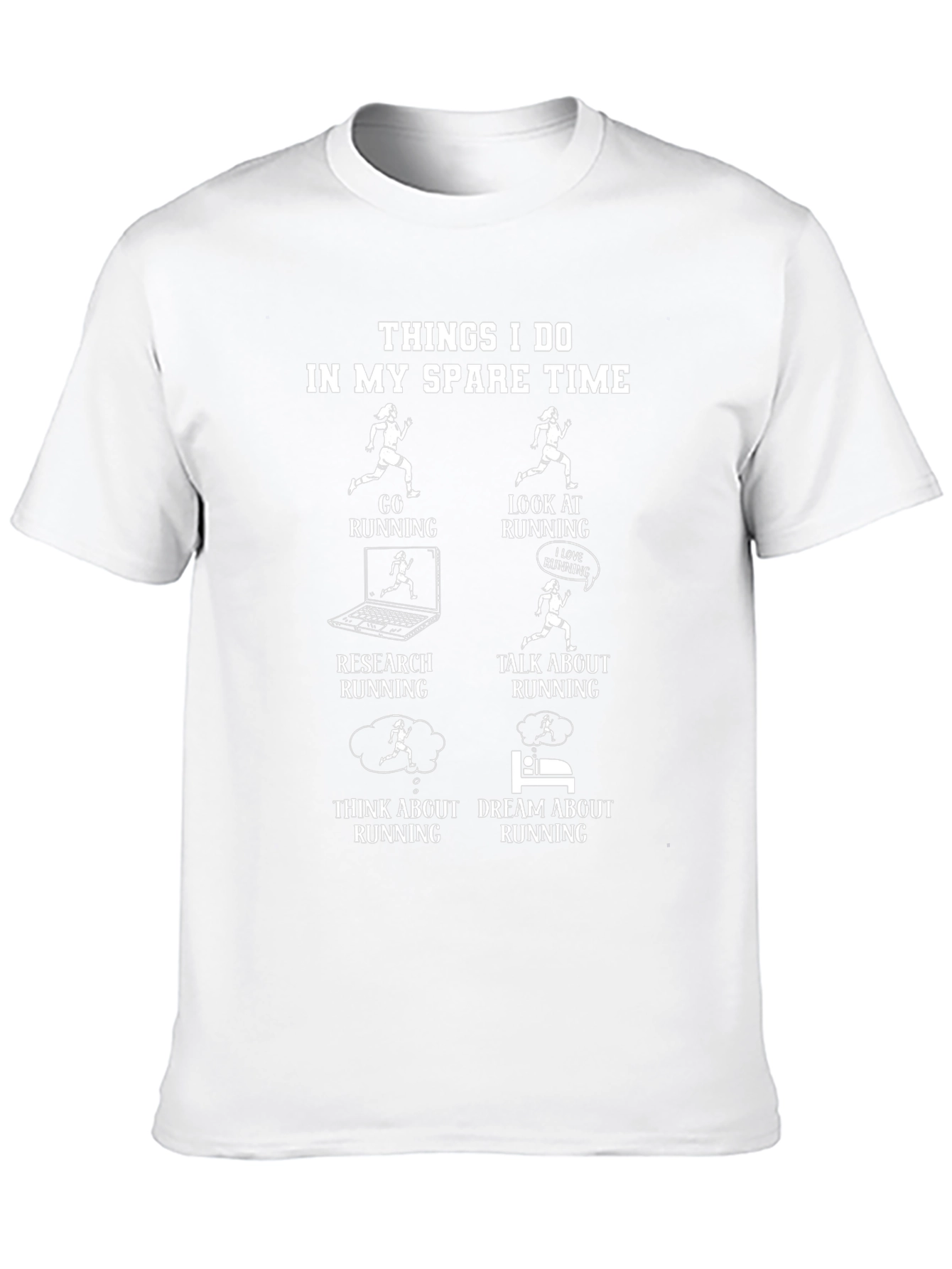 Running T-Shirt: Spare Time Runner Graphic Tee