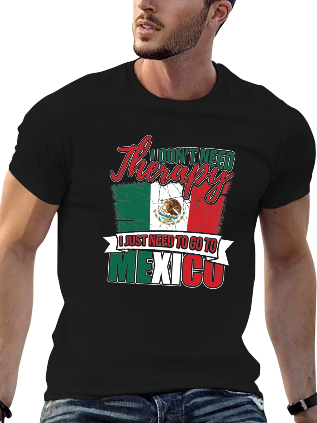Funny Mexico Therapy T-Shirt