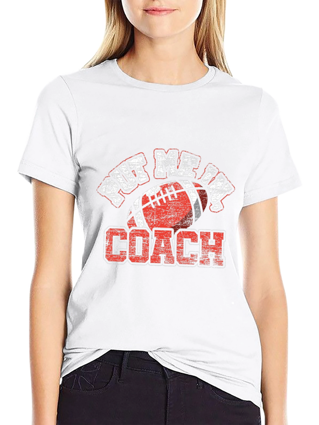 Put Me In Coach Football T-Shirt