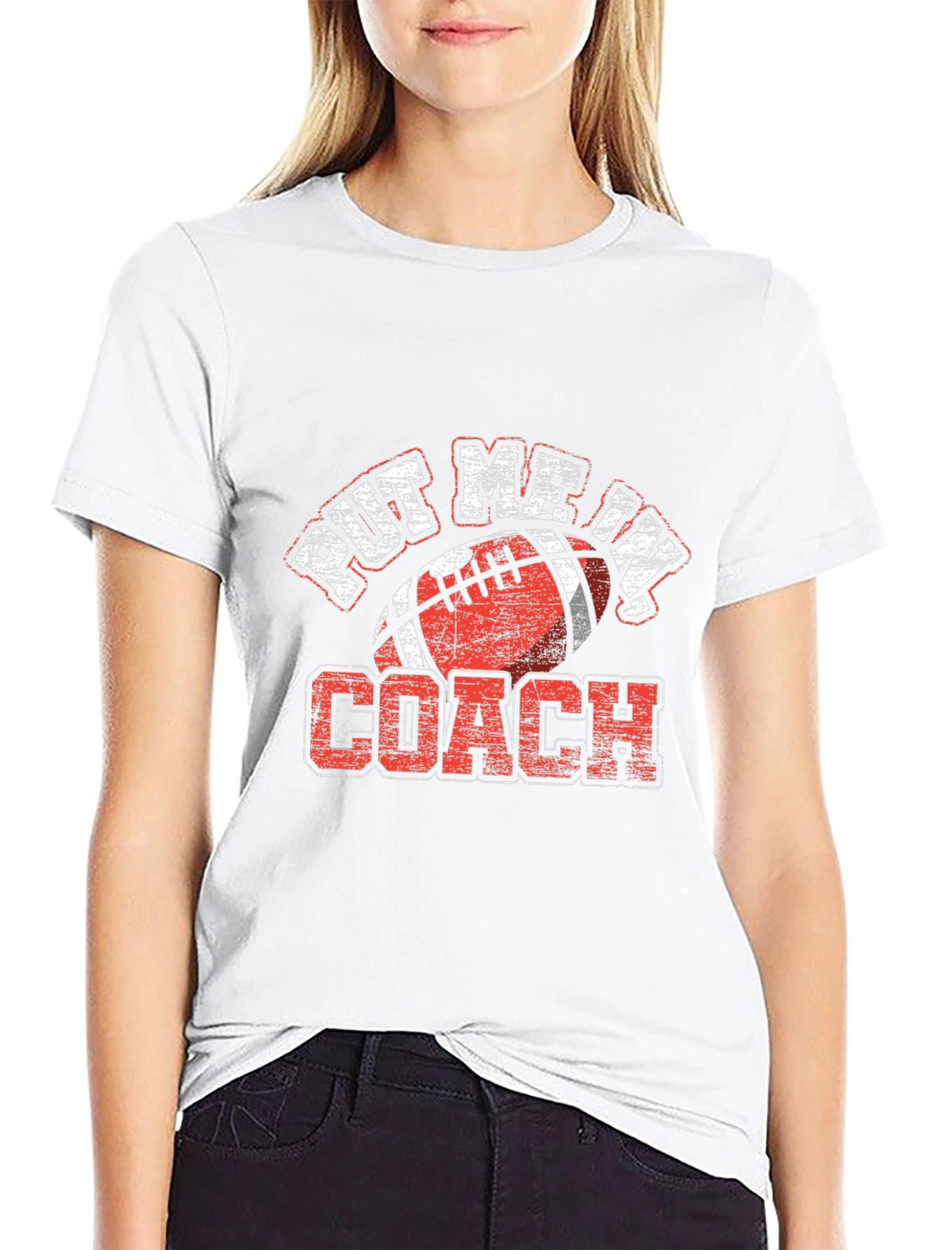 Put Me In Coach Football T-Shirt