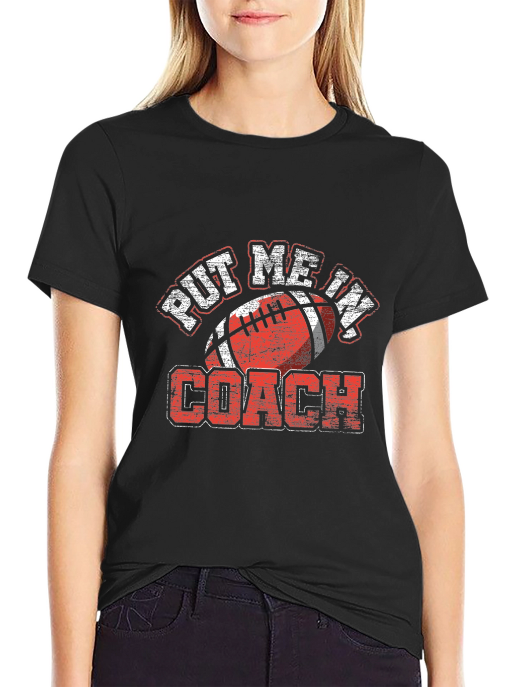 Put Me In Coach Football T-Shirt
