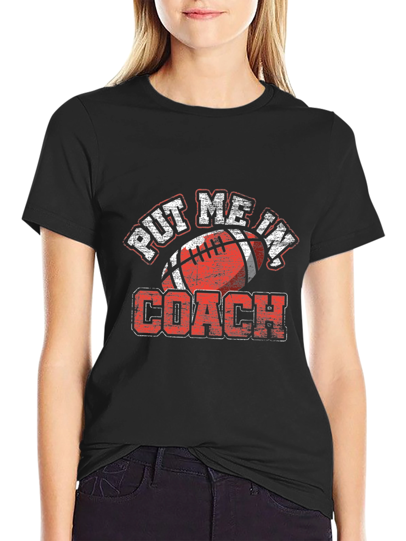 Put Me In Coach Football T-Shirt
