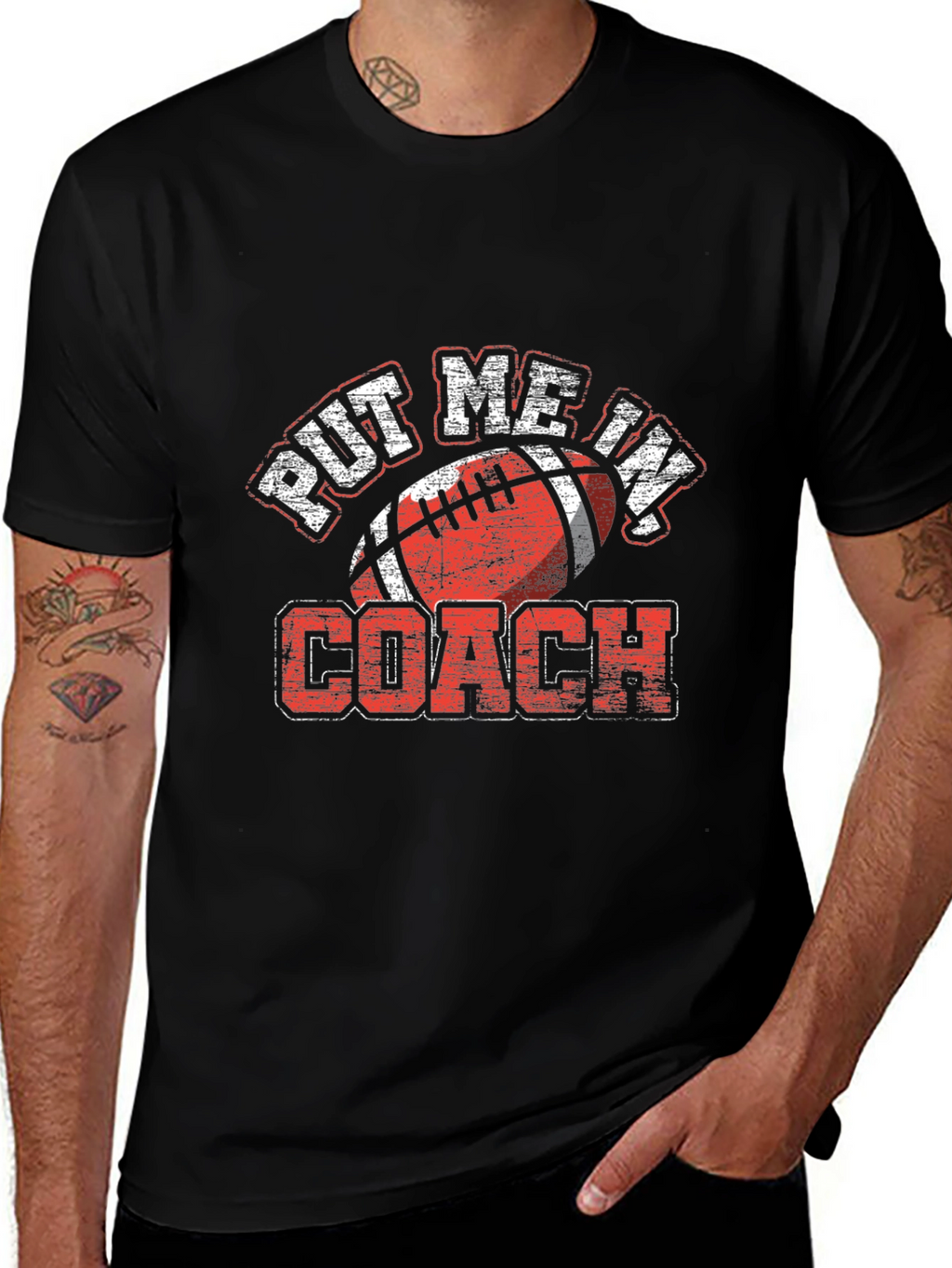 Put Me In Coach Football T-Shirt