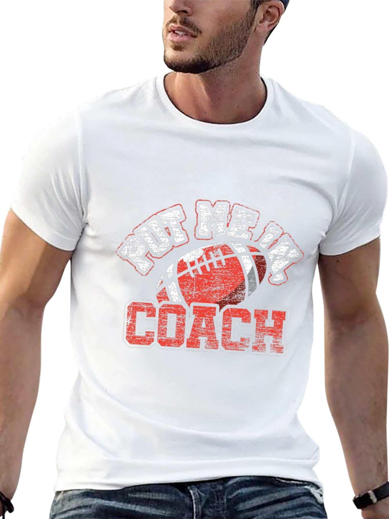 Put Me In Coach Football T-Shirt