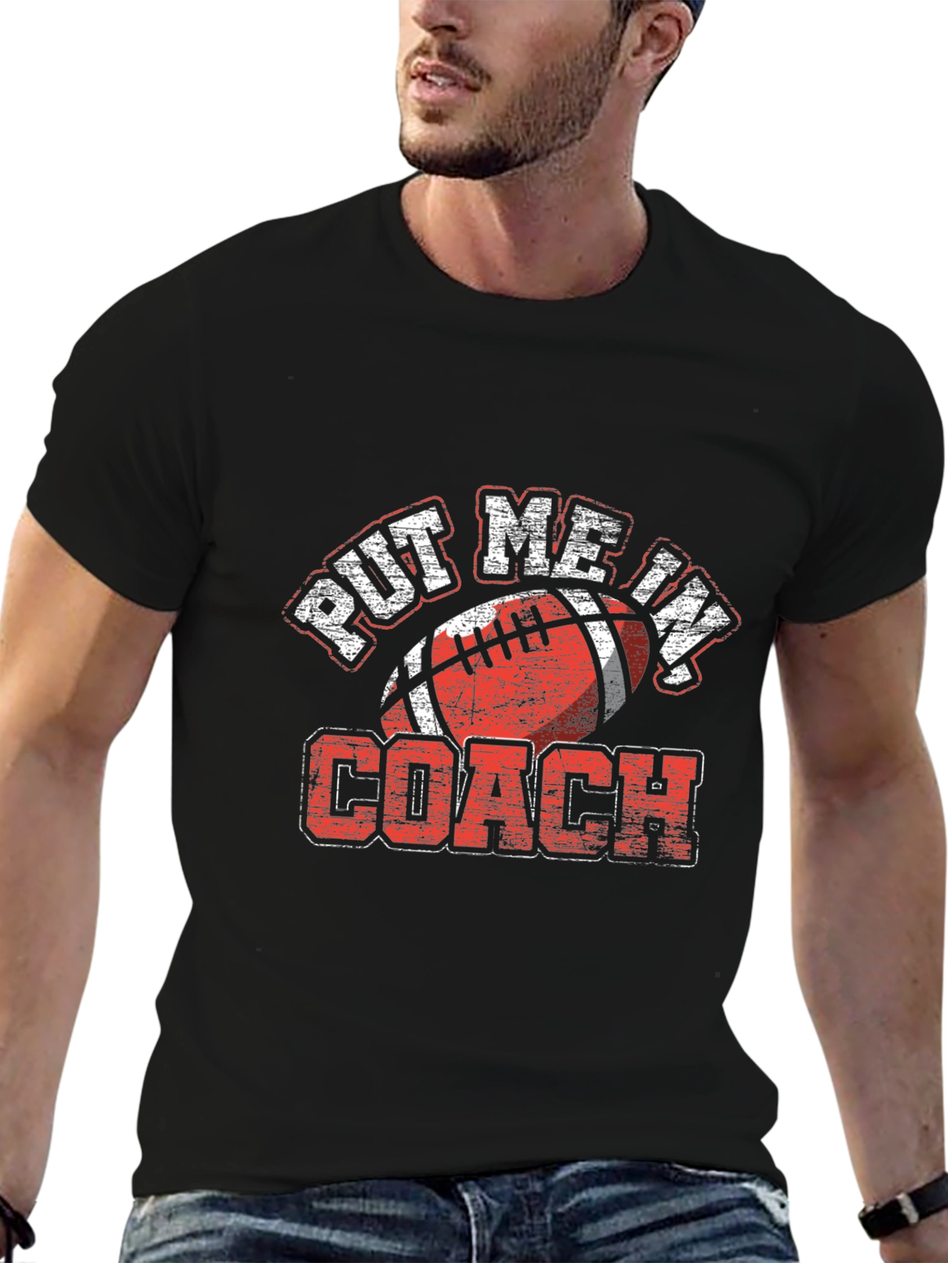Put Me In Coach Football T-Shirt