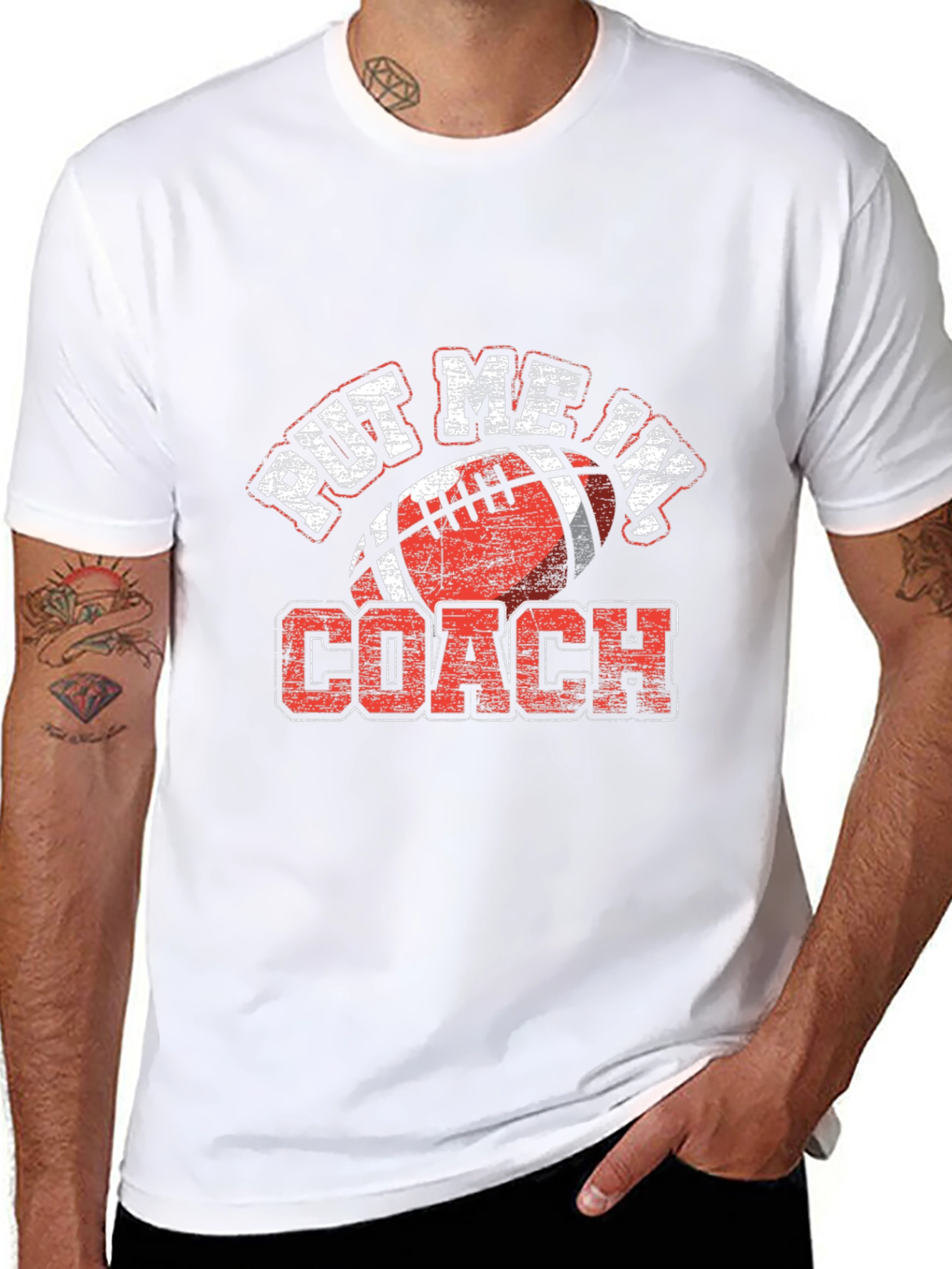 Put Me In Coach Football T-Shirt