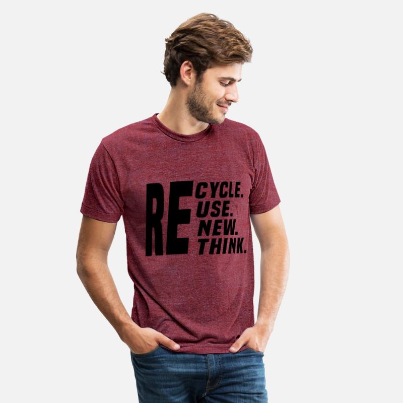 re cycle. use. new. think.