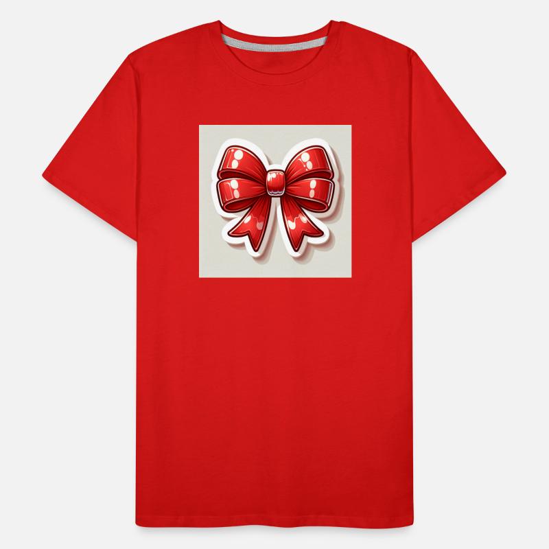 Red bow sticker
