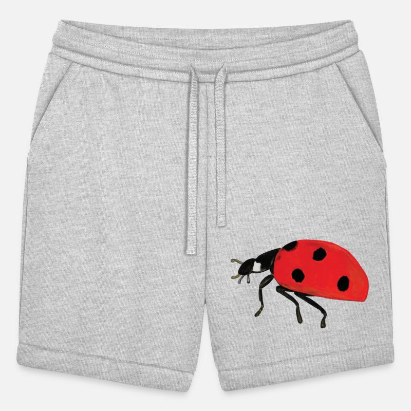 Red Lady Bug Walking Illustration