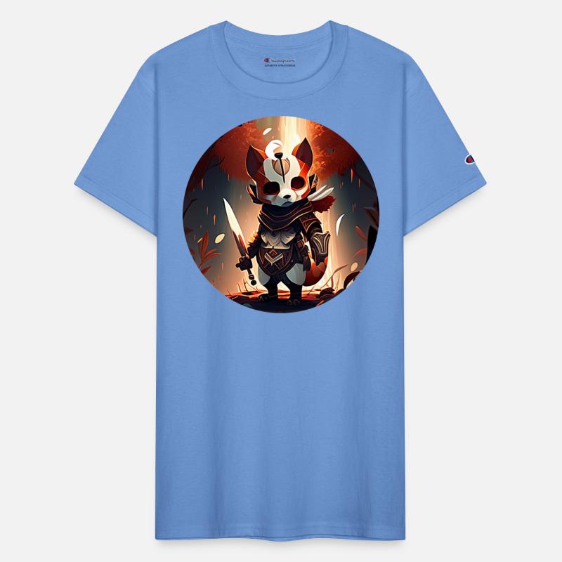 Red Panda Masked Warrior Character Portrait 2