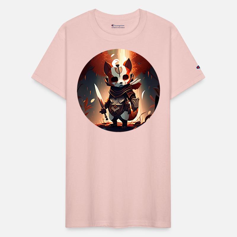 Red Panda Masked Warrior Character Portrait 2