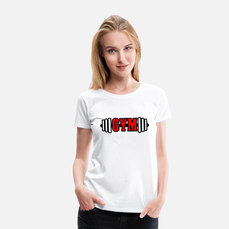 Red text 'GYM' gym emblem