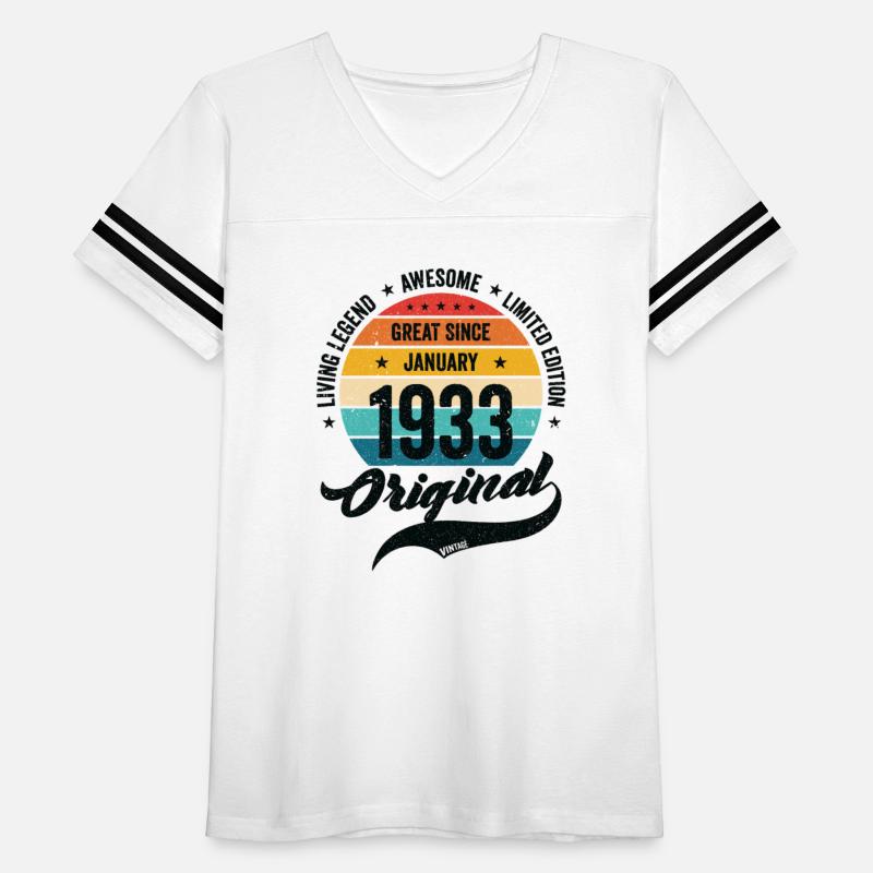 Retro 90 Years January 1933 Birthday Vintage Bday