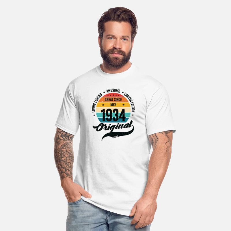 Retro 90 Years May 1934 Birthday Vintage Bday