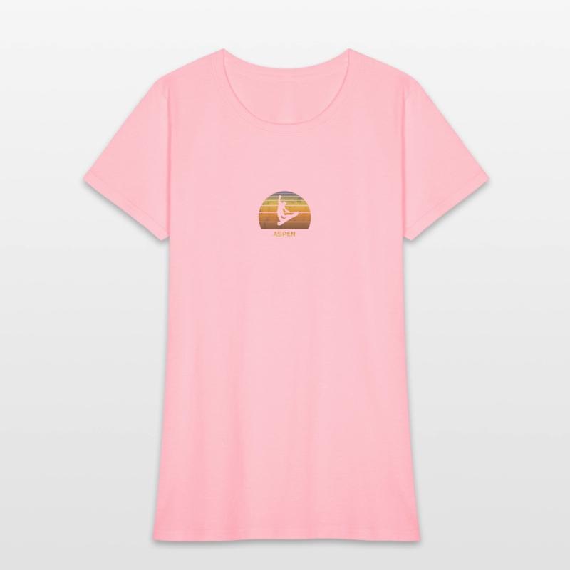 Retro Aspen Colorado Snowboarding Fan Snowboarder