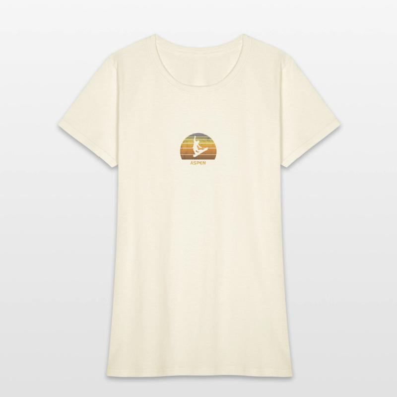 Retro Aspen Colorado Snowboarding Fan Snowboarder