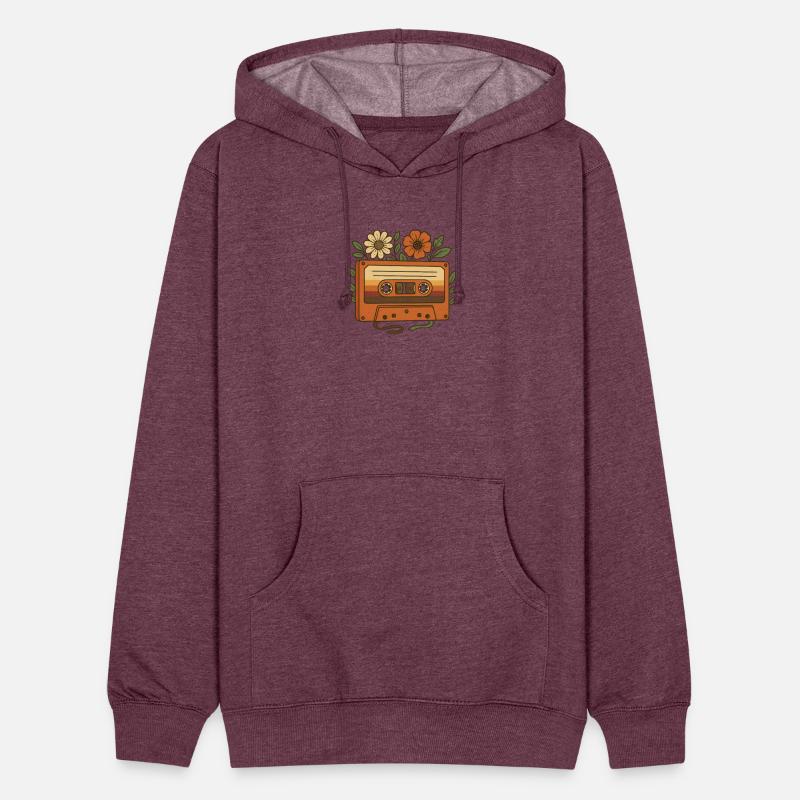 Retro Cassette Tape with Floral Accents