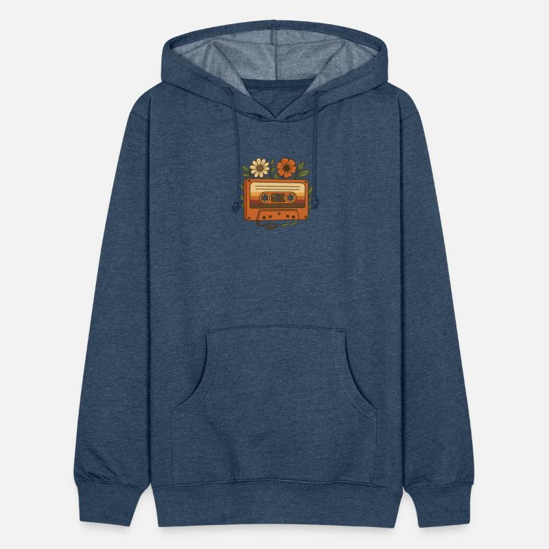 Retro Cassette Tape with Floral Accents