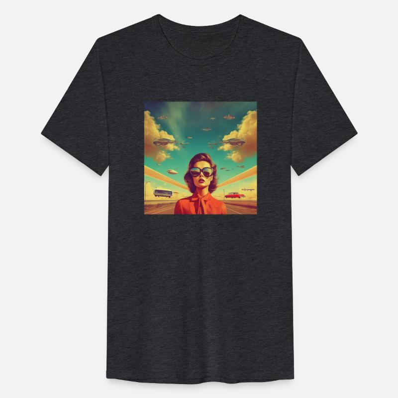 Retro Highway - Stylish woman, big sunglasses