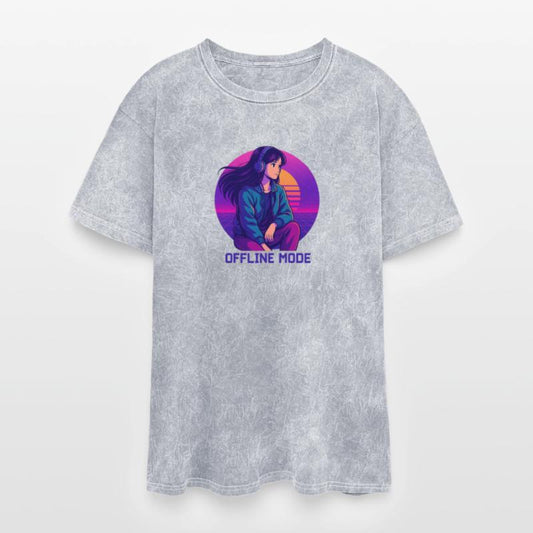 Retro Neon Offline Mode Illustration