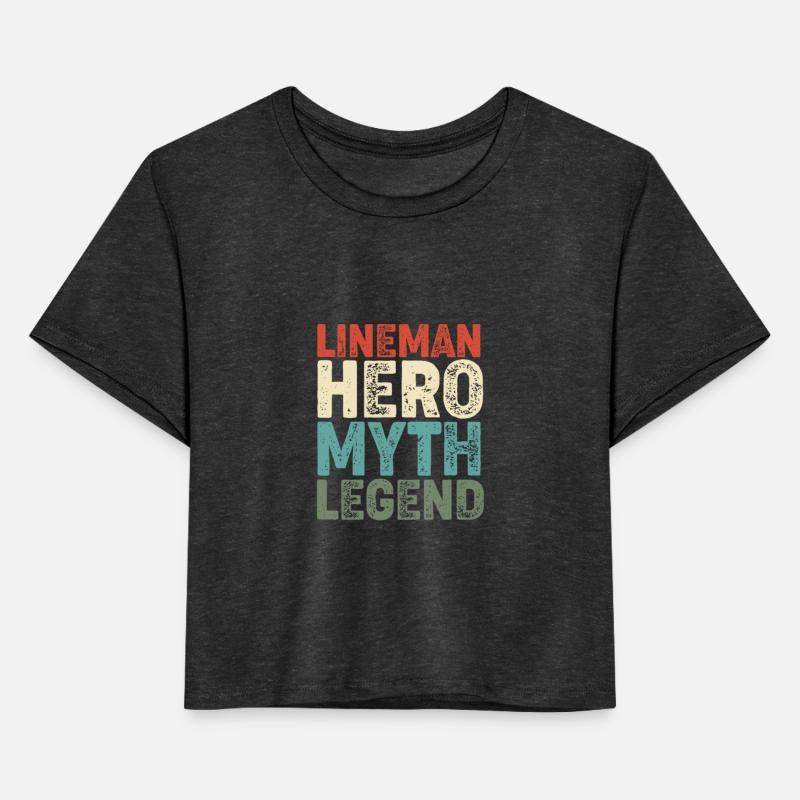 Retro Vintage Football Lineman Hero Myth Legend