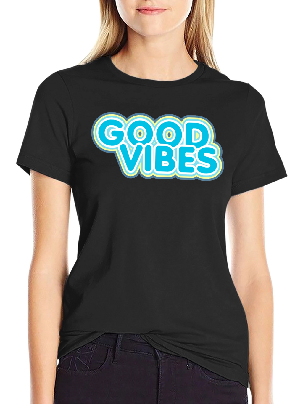 Good Vibes Graphic Tee - Black