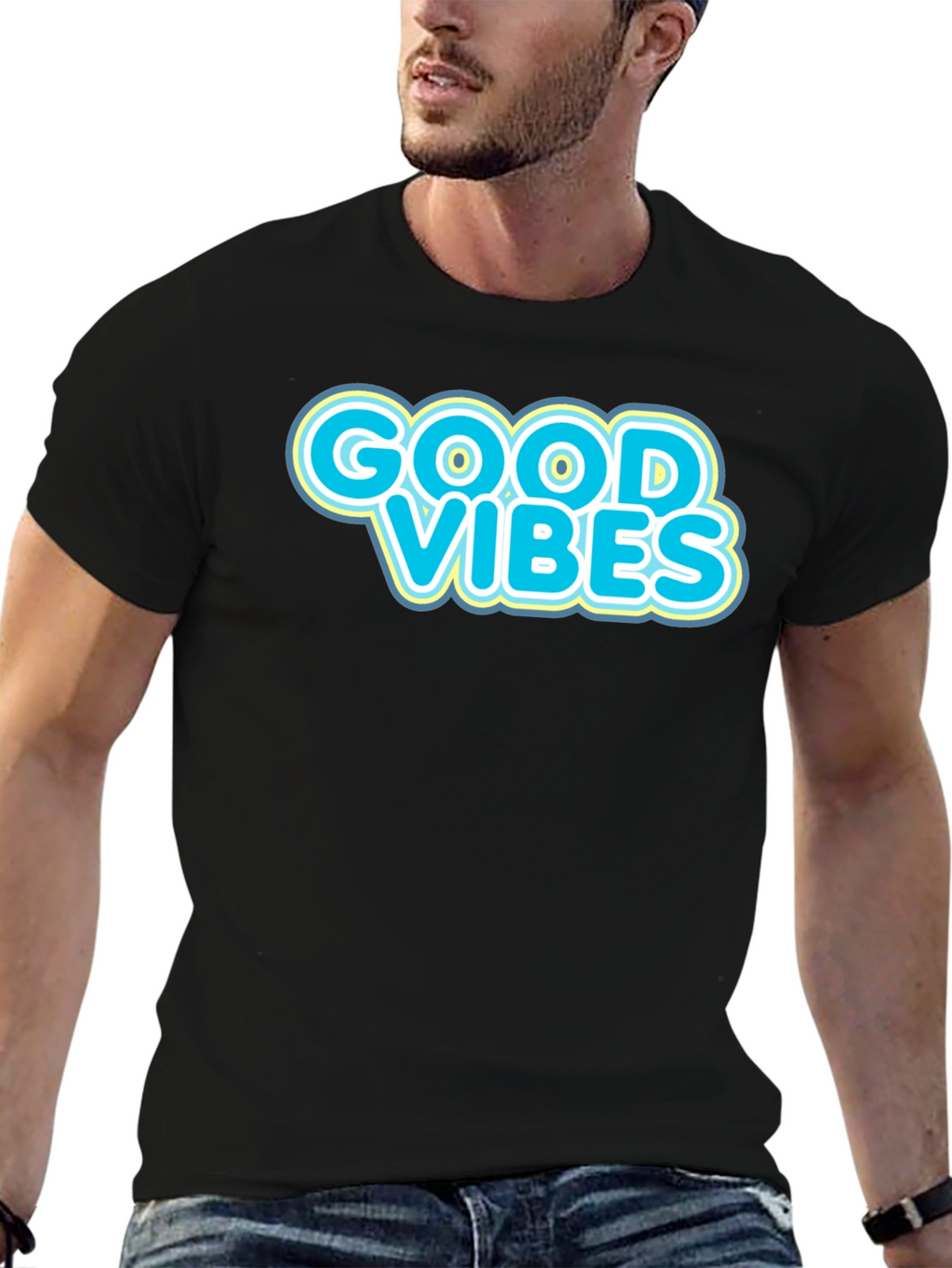 Good Vibes Graphic Tee - Black