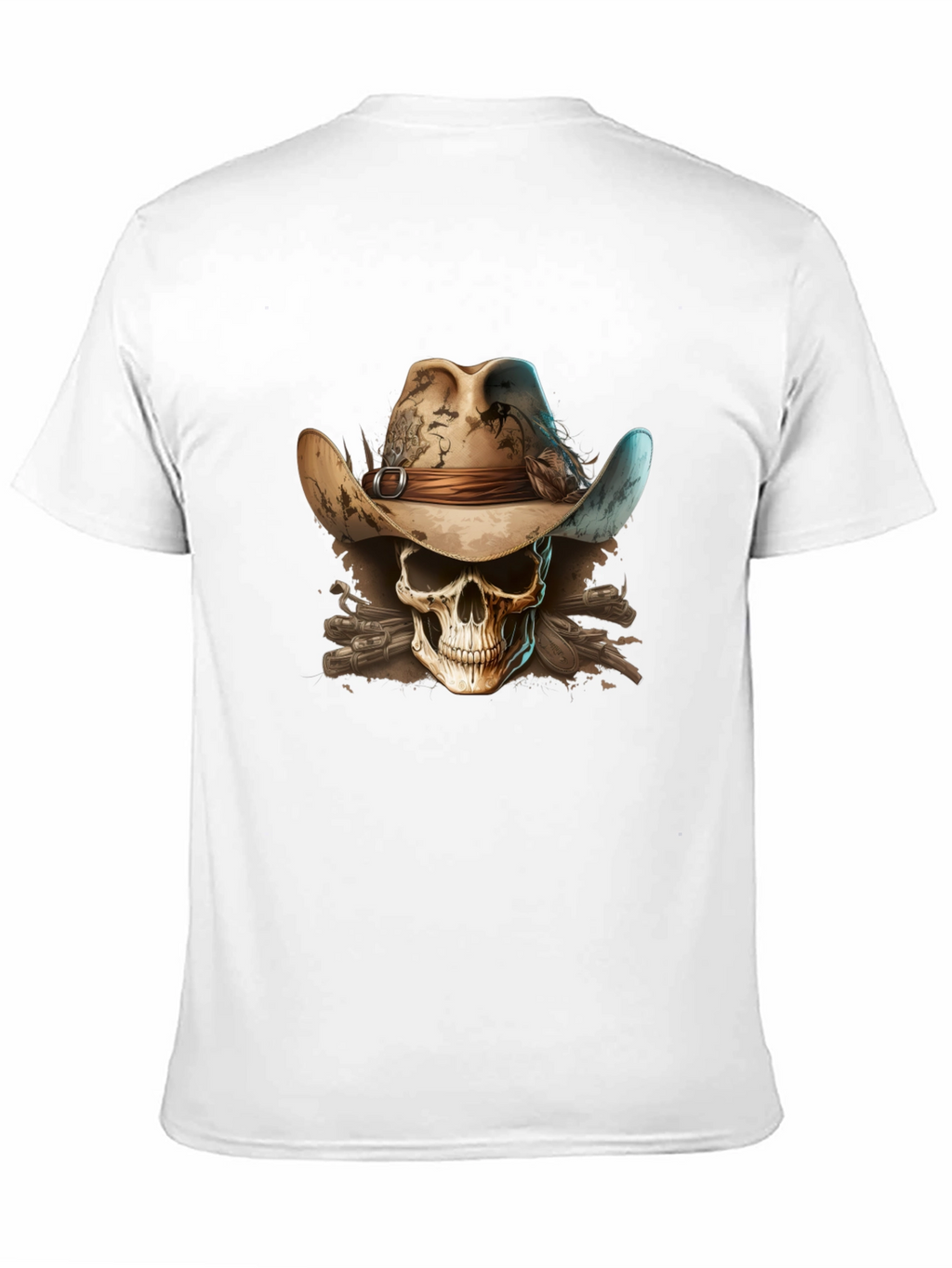 Skull Cowboy T-Shirt - Western Style