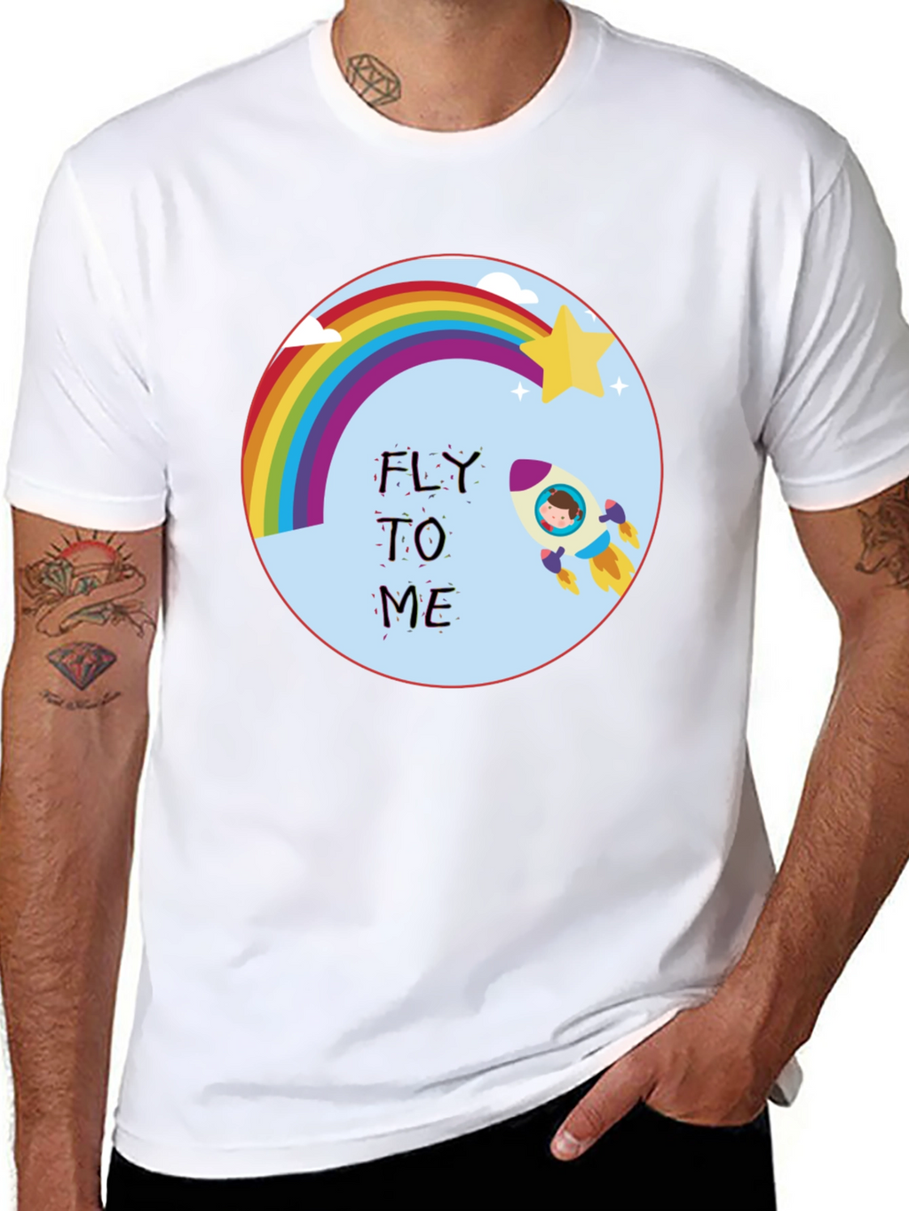 Fly To Me Rainbow T-Shirt