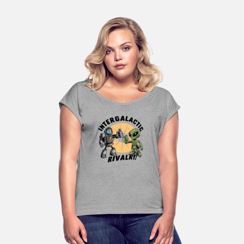 Robot vs Alien T-Shirt - Intergalactic Rivalry!