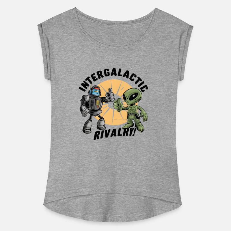 Robot vs Alien T-Shirt - Intergalactic Rivalry!