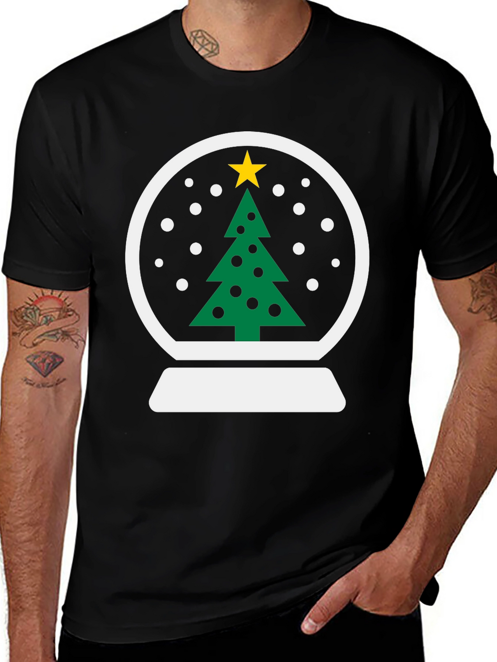 Christmas Snow Globe T-Shirt - Holiday Tee